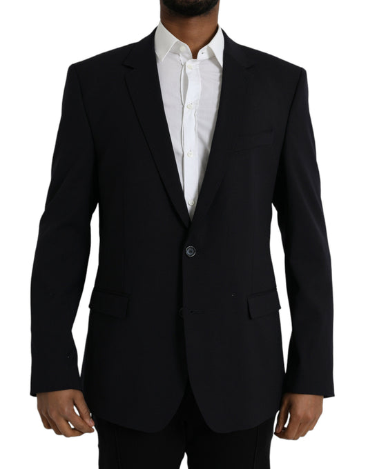 Black MARTINI Single Breasted Coat Blazer